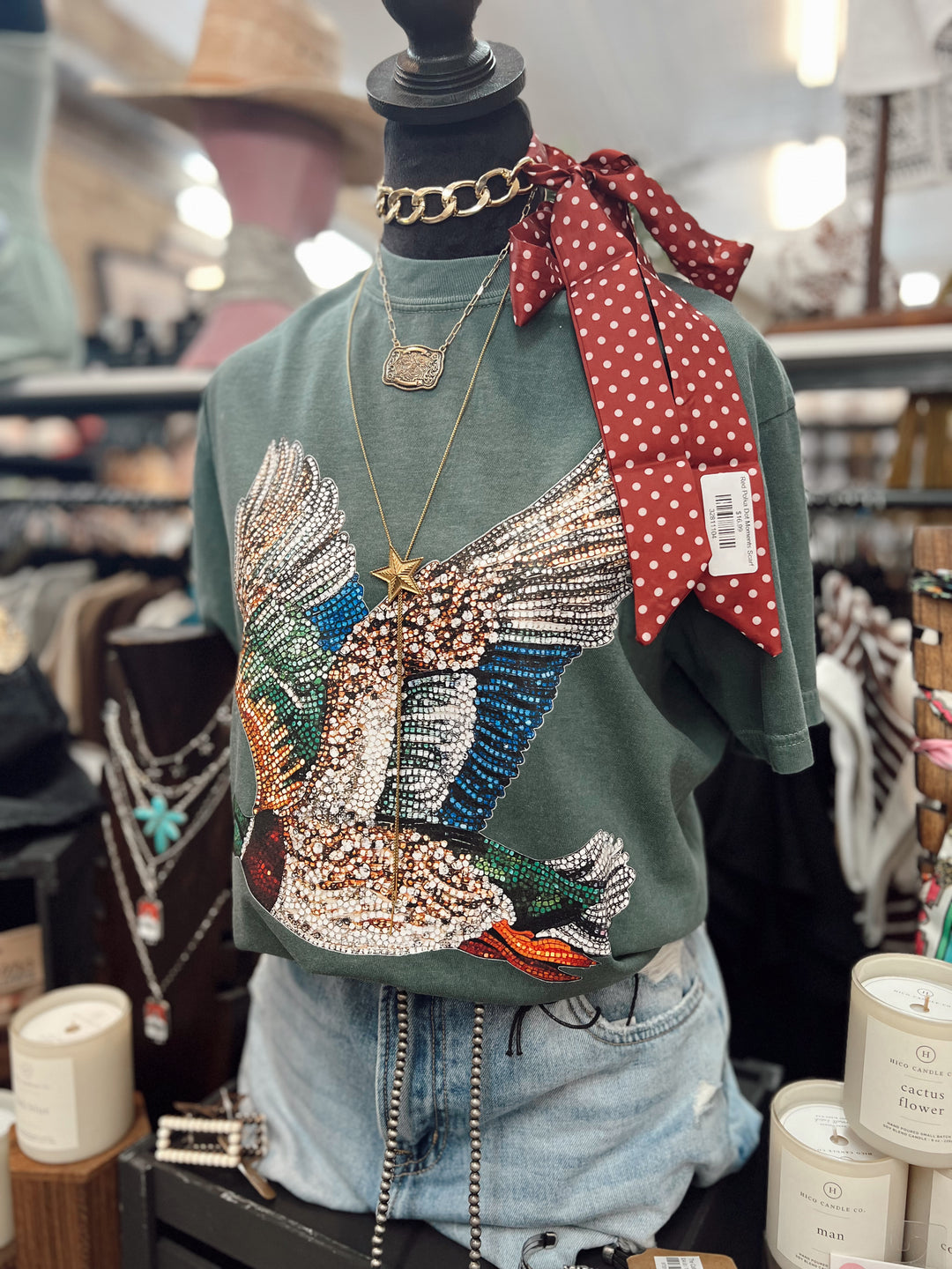 The Faux Rhinestone Duck Graphic Tee