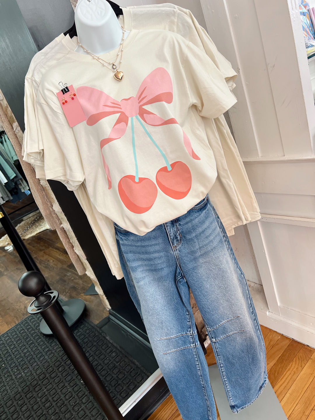 Girls Girl Cherry Graphic Tee