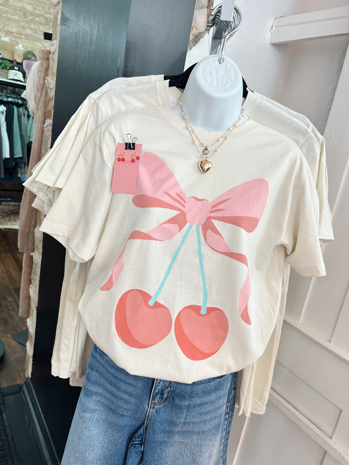 Girls Girl Cherry Graphic Tee