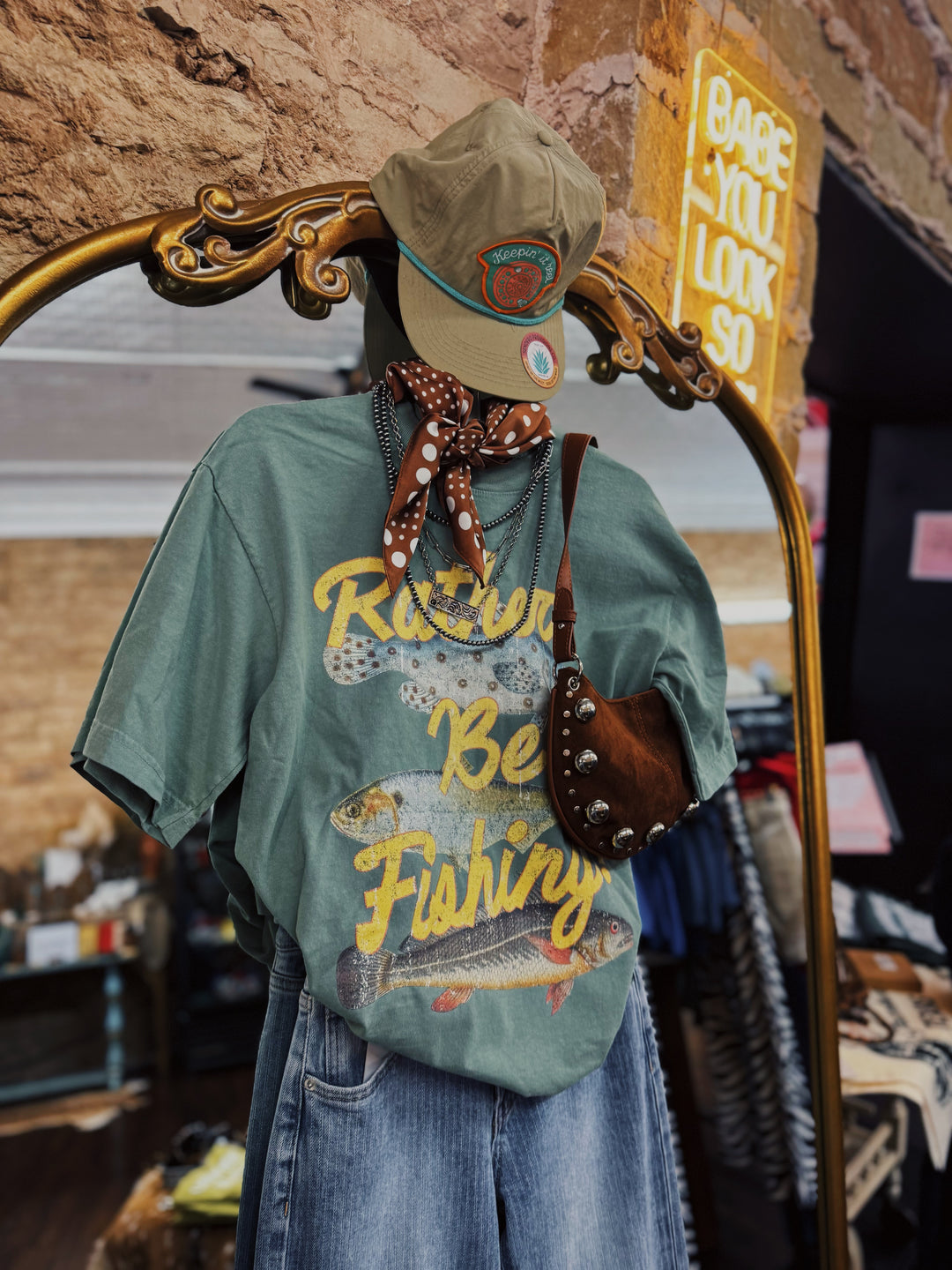 Rather Be Fishing Graphic Tee