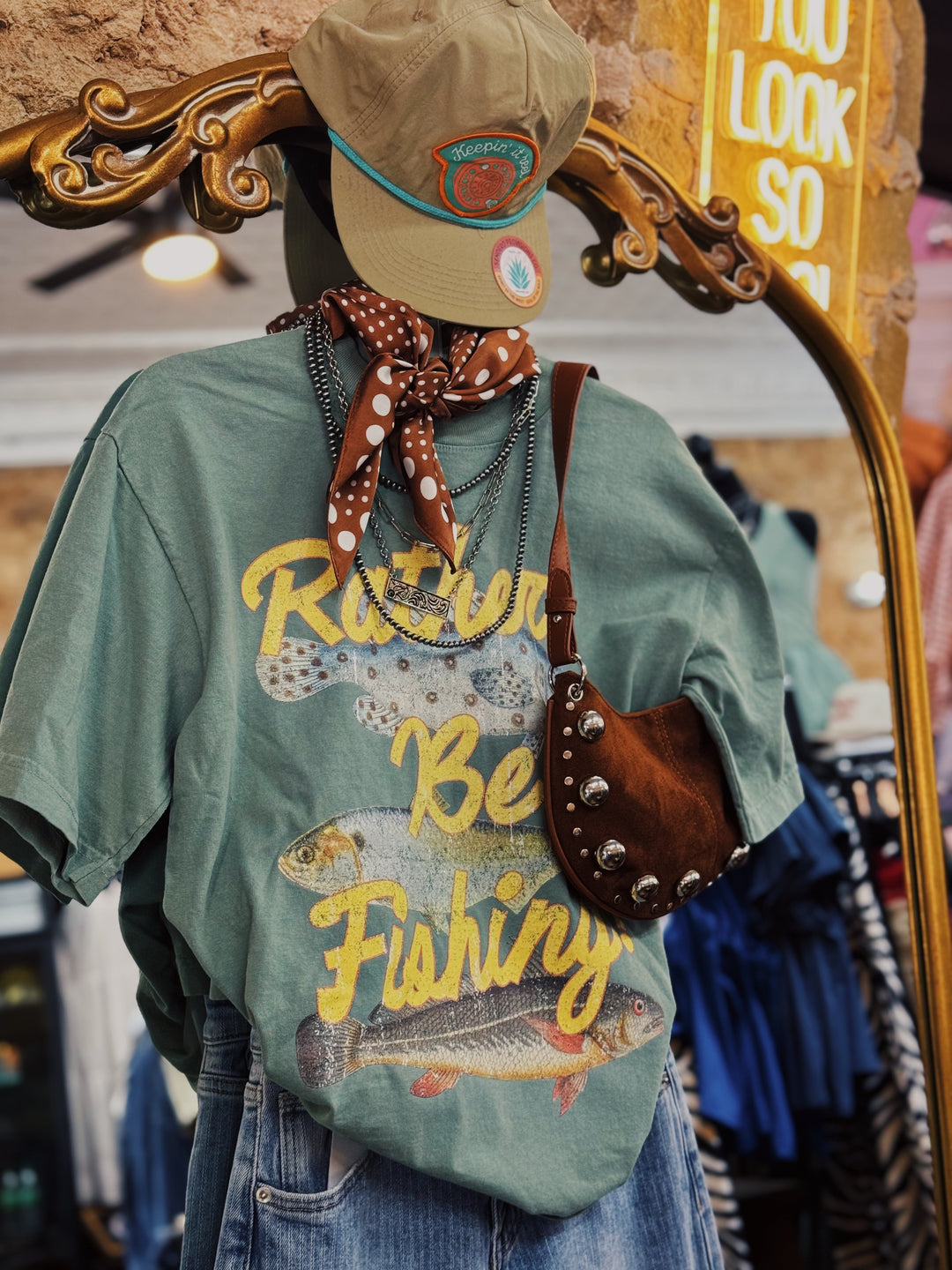 Rather Be Fishing Graphic Tee