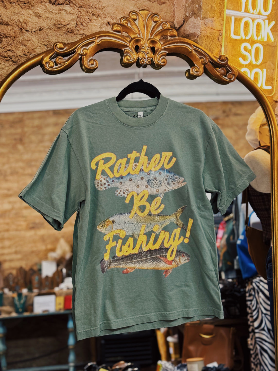 Rather Be Fishing Graphic Tee