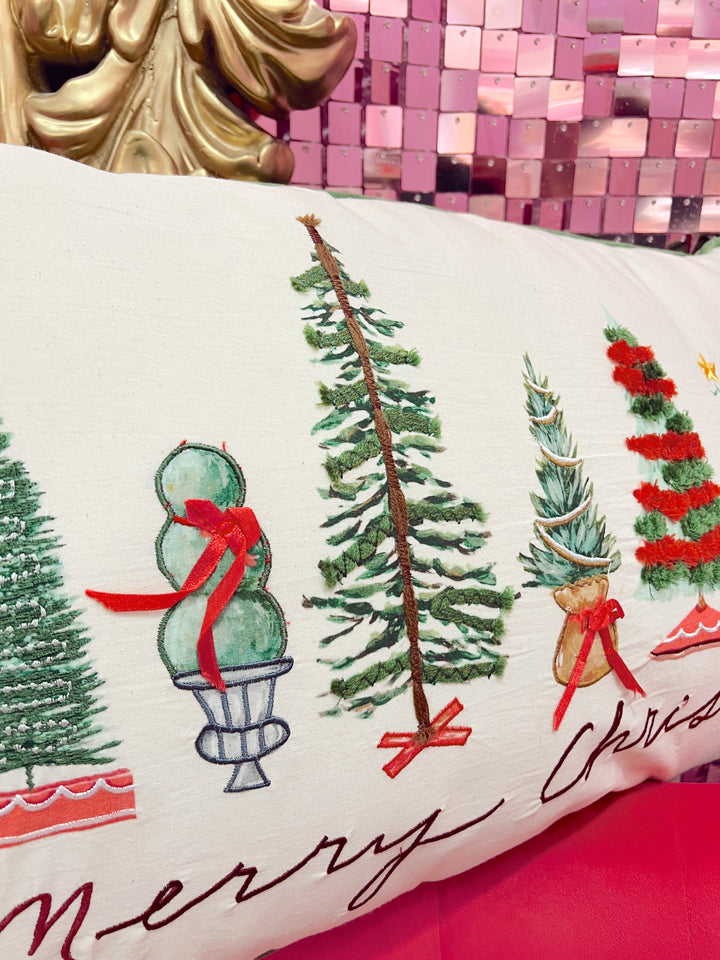 Tree-Mendous Cheer Lumbar Pillow