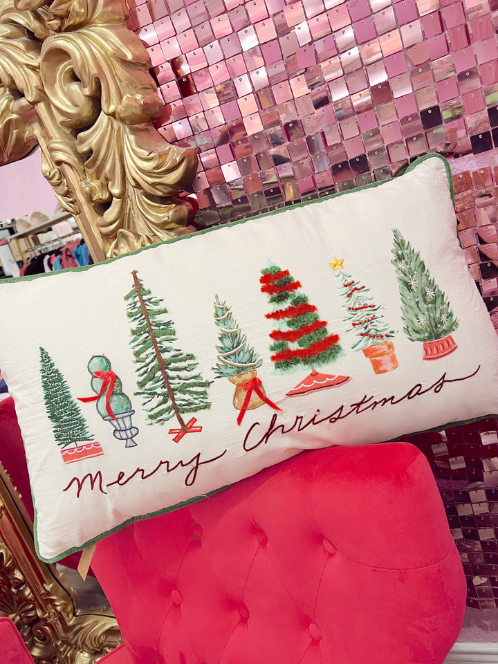 Tree-Mendous Cheer Lumbar Pillow
