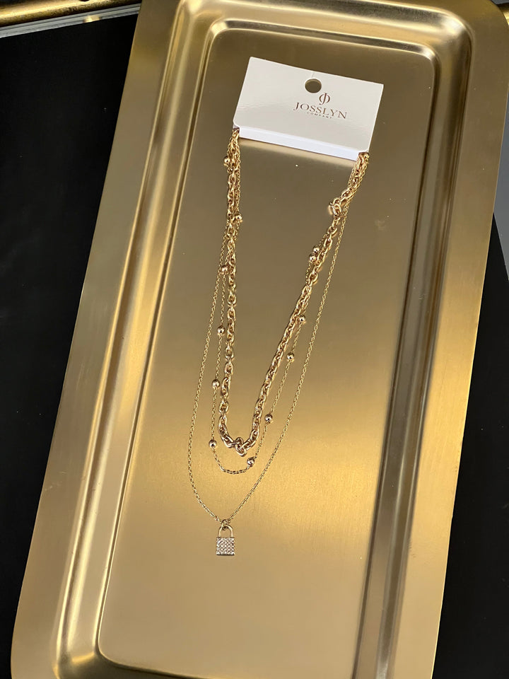 Locked In Love Charm Necklace