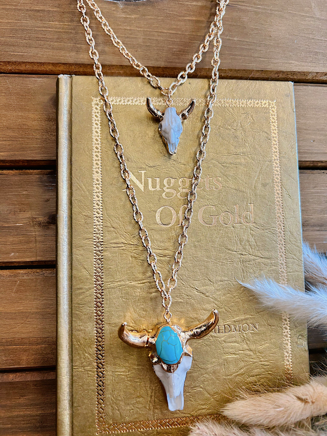 The Gold Luxe Bull Necklace