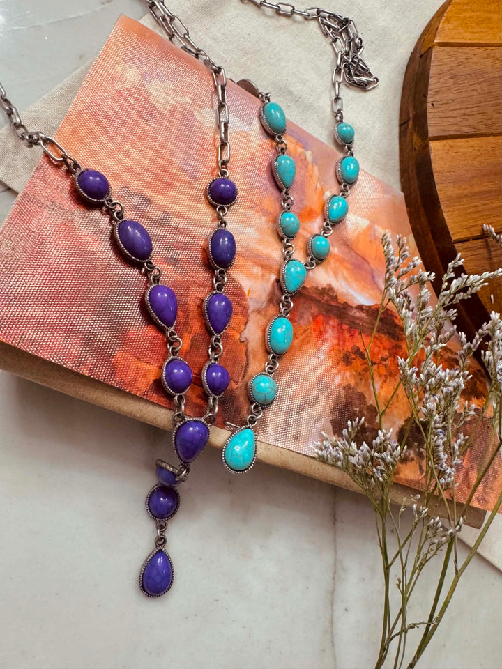 Desert Moon Drop Necklace