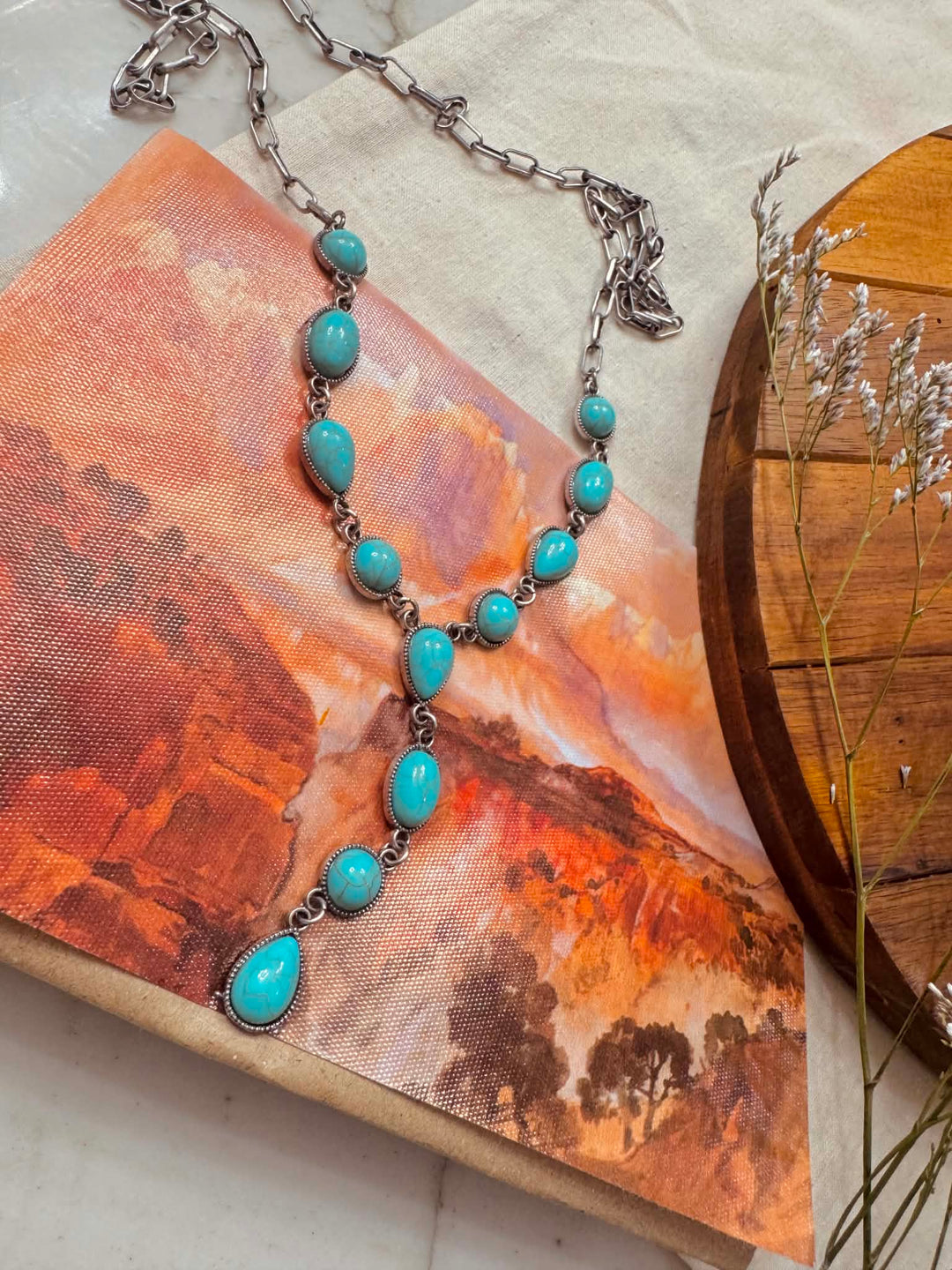 Desert Moon Drop Necklace