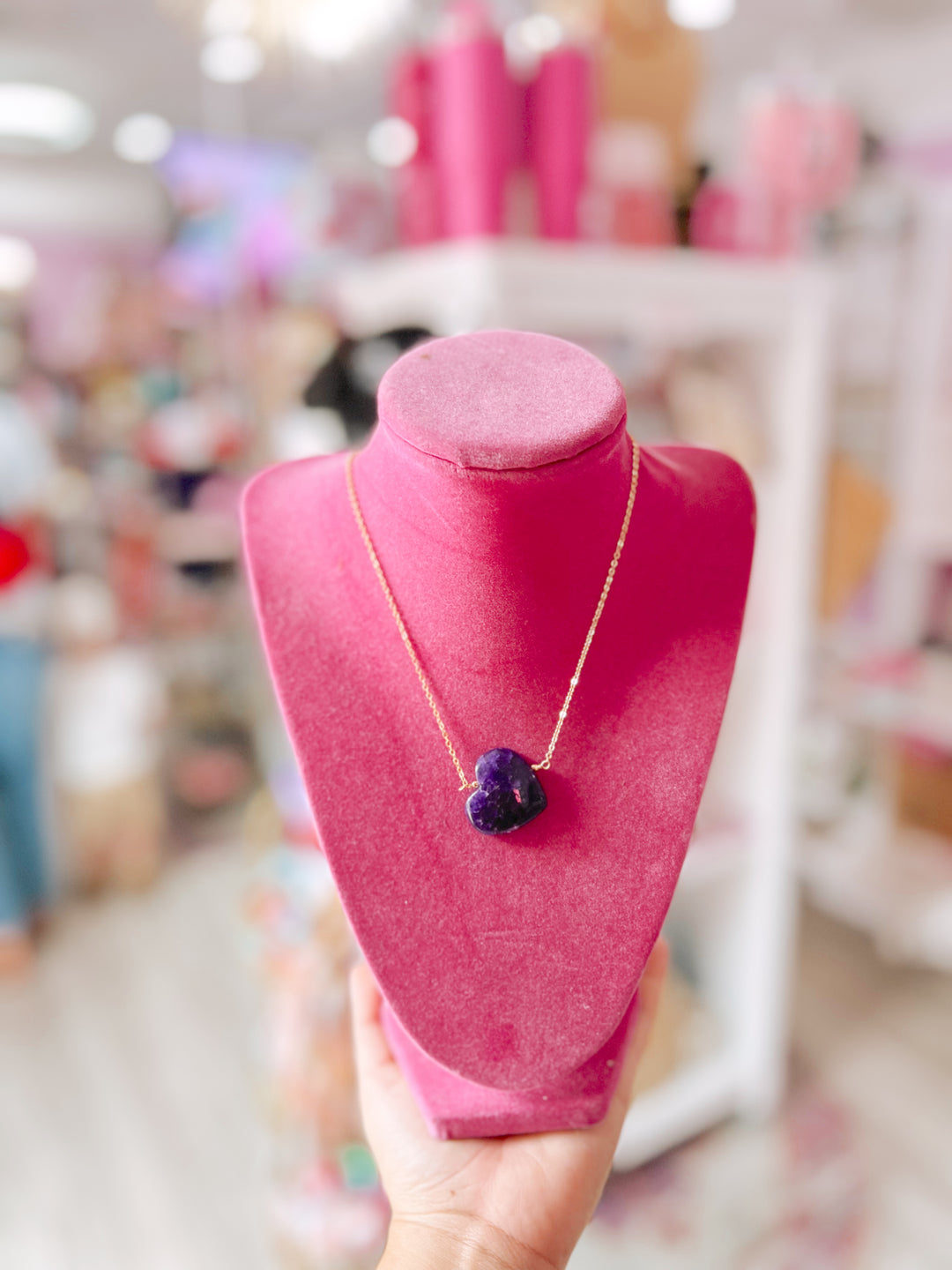 The Stone Luxe Heart Necklace