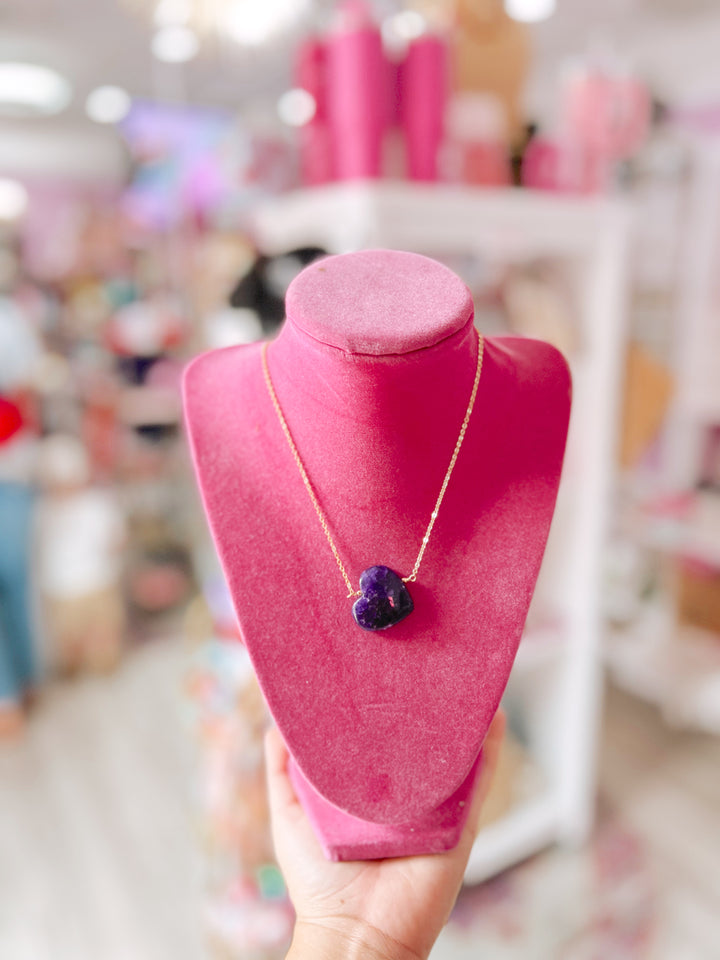 The Stone Luxe Heart Necklace