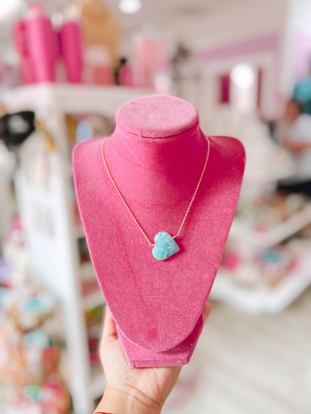 The Stone Luxe Heart Necklace