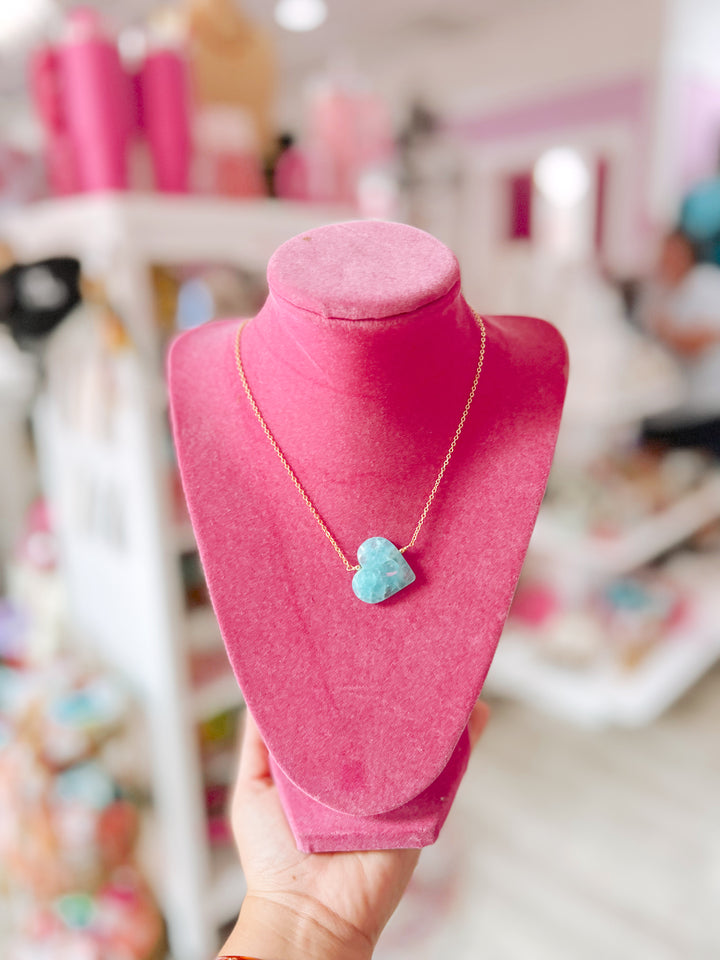 The Stone Luxe Heart Necklace
