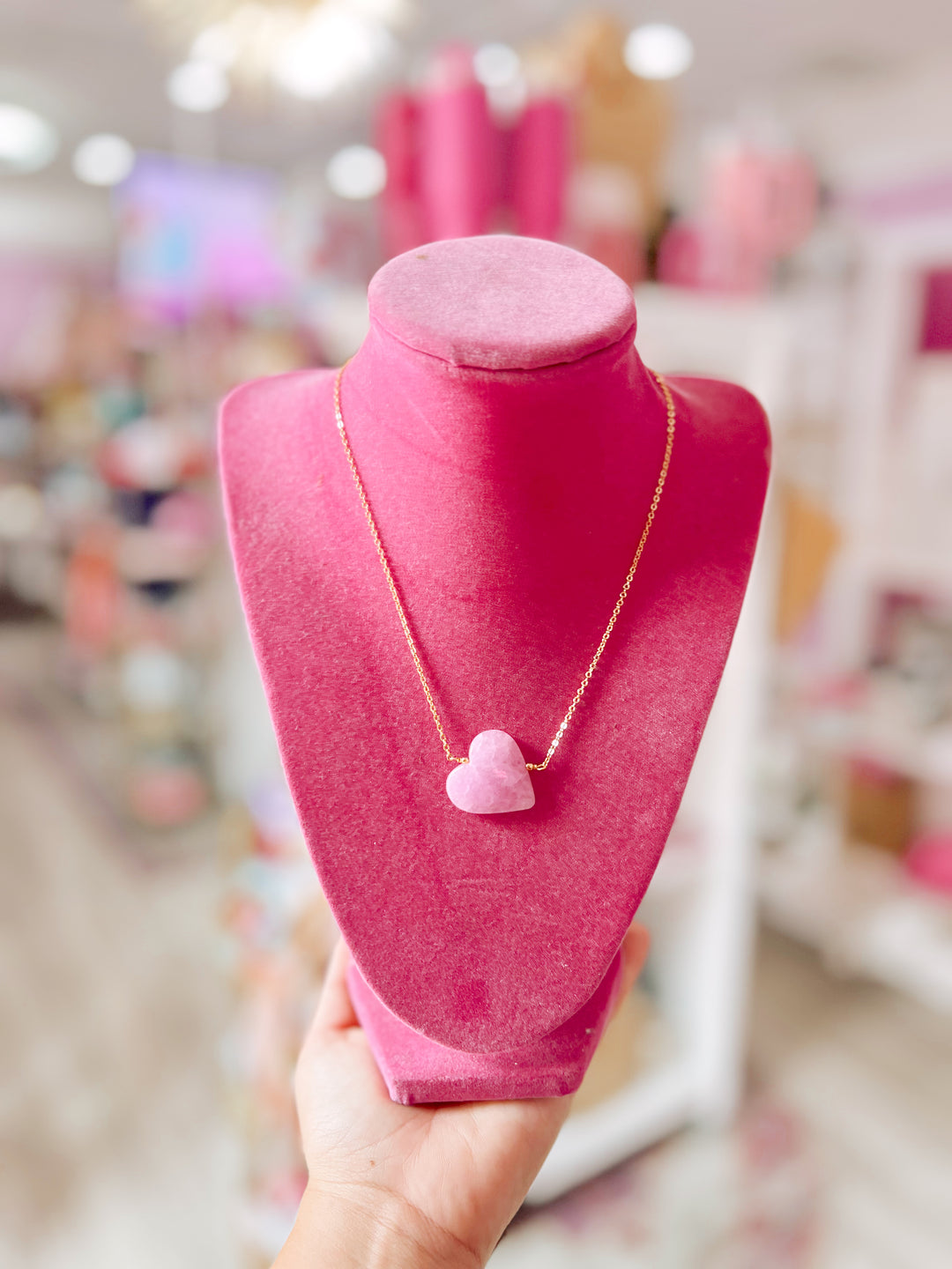 The Stone Luxe Heart Necklace