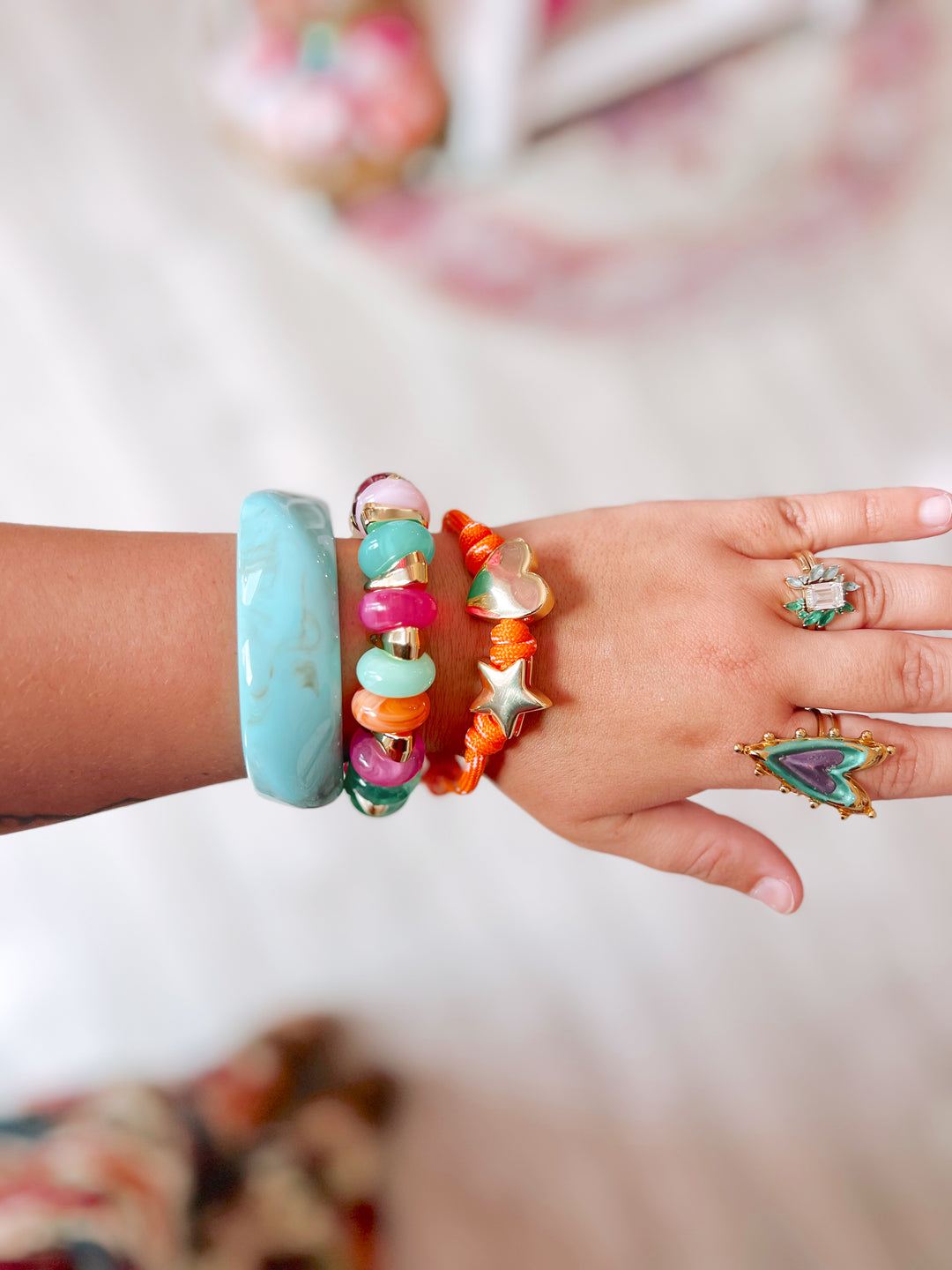 Corded Charm Bracelet