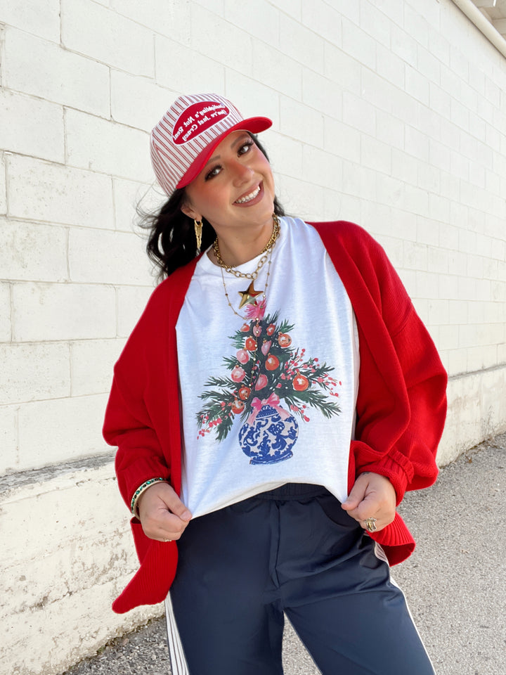 Blue China Christmas Graphic Tee