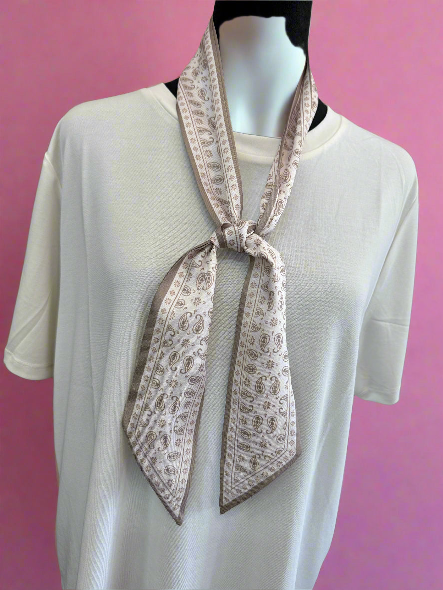 Tan Paisley Scarf