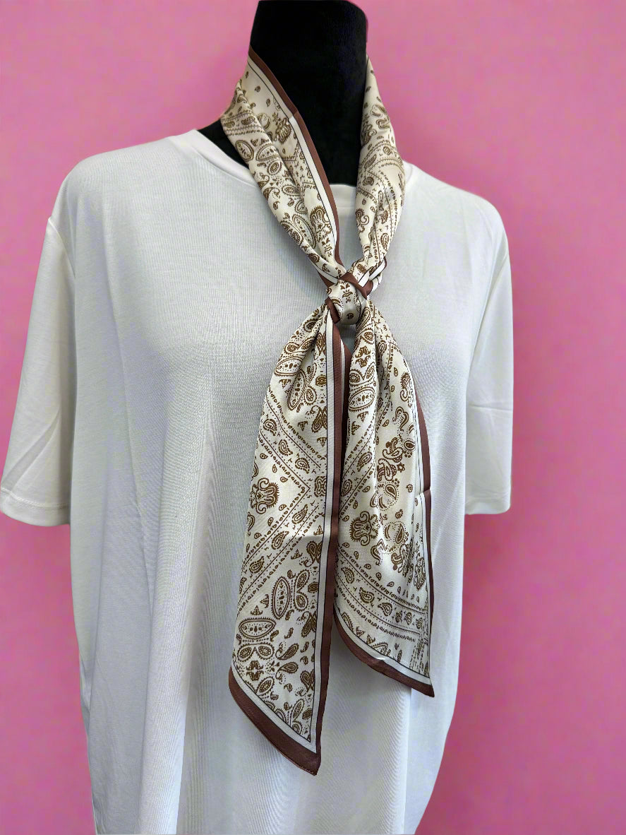 Brown Paisley Scarf