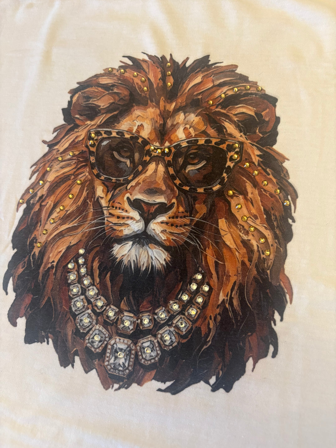 Roar & Radiance Lion Rhinestone Tee
