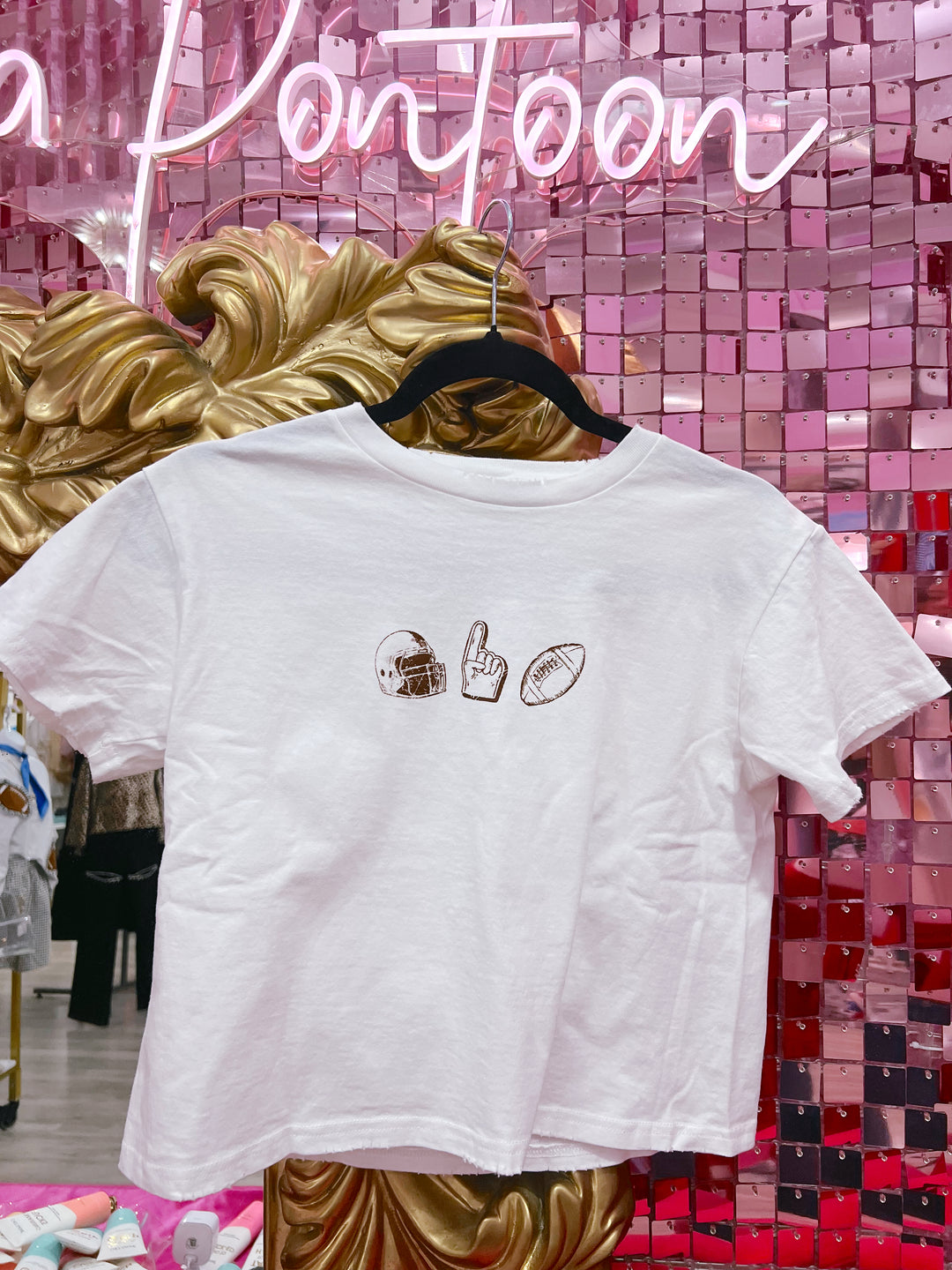Football Fan Crop Tee