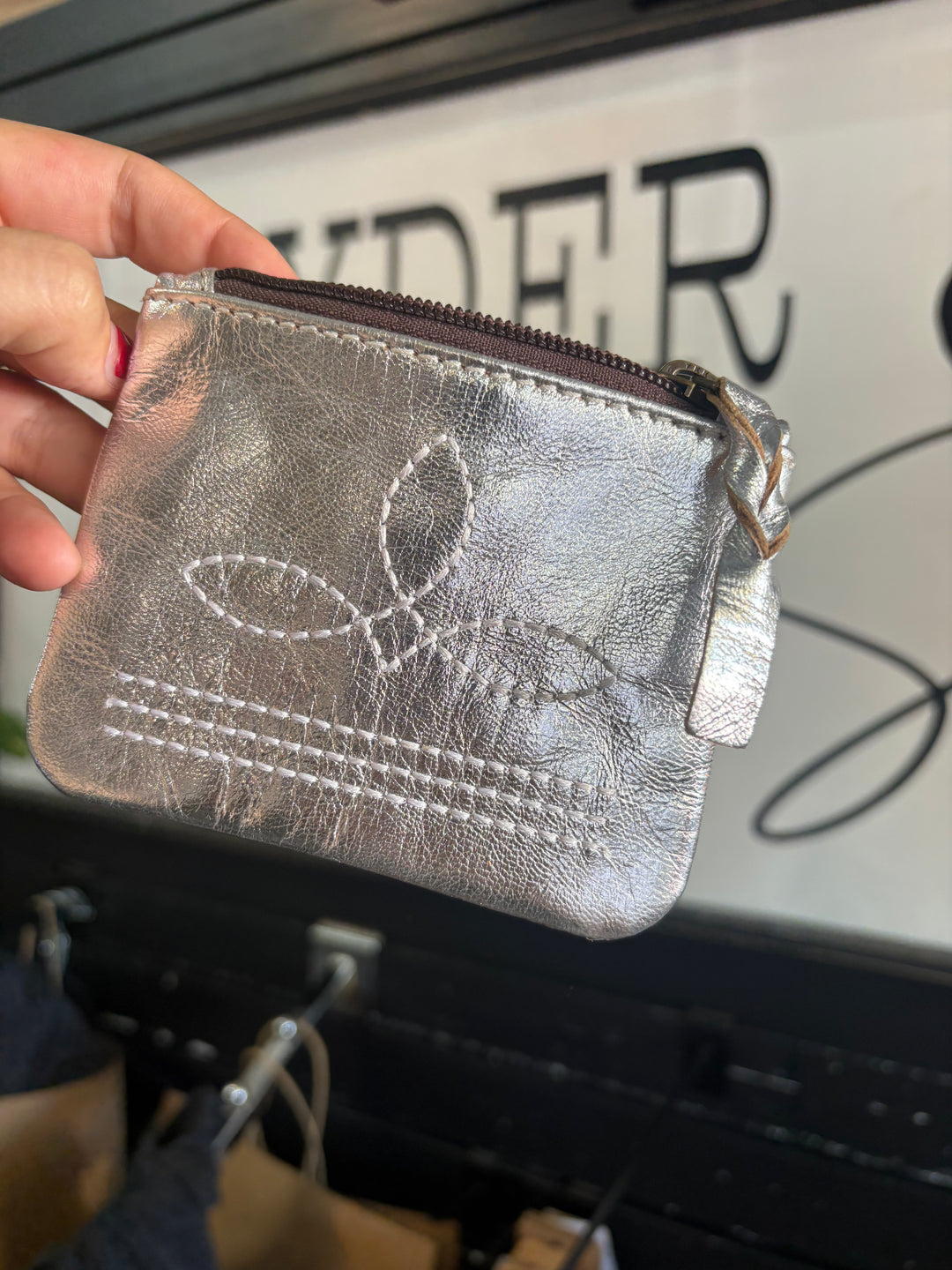 Boot Stitch Coin Pouch