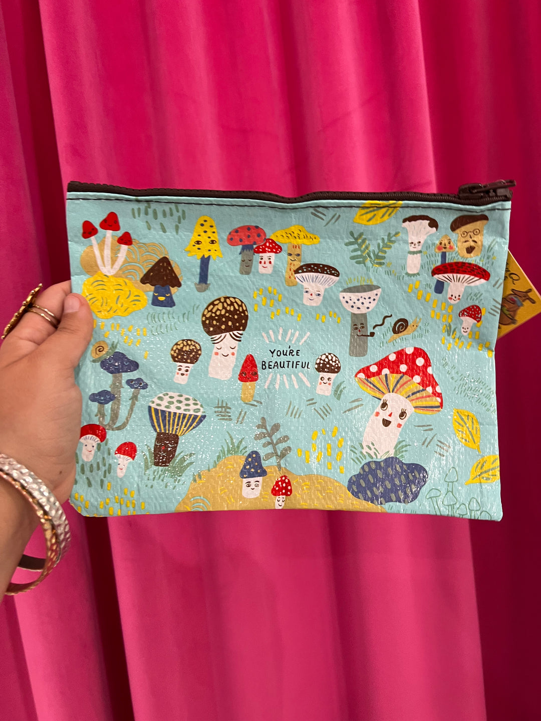 You're Beautiful Mushroom Pouch