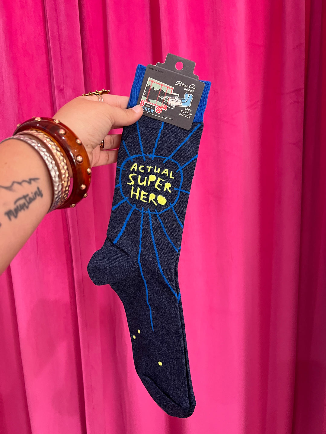 Actual Super Hero Men's Socks