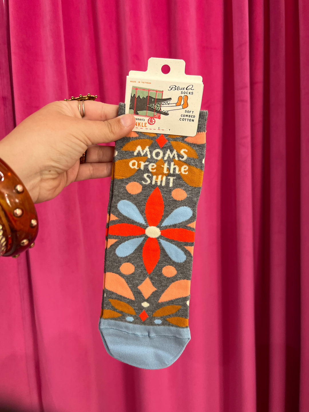 Mom's Are The Shit Ankle Socks