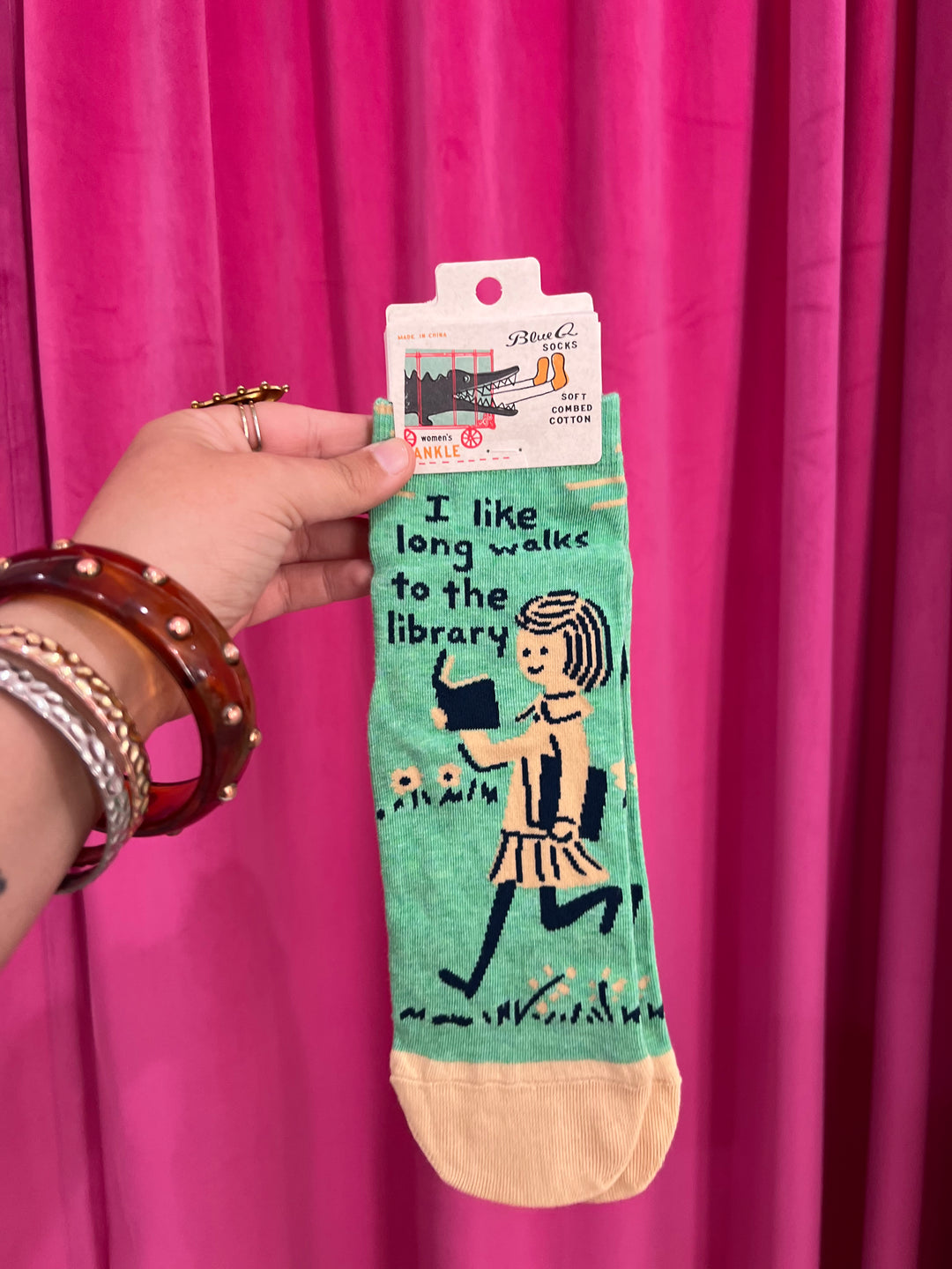 Long Walks To The Library Ankle Socks