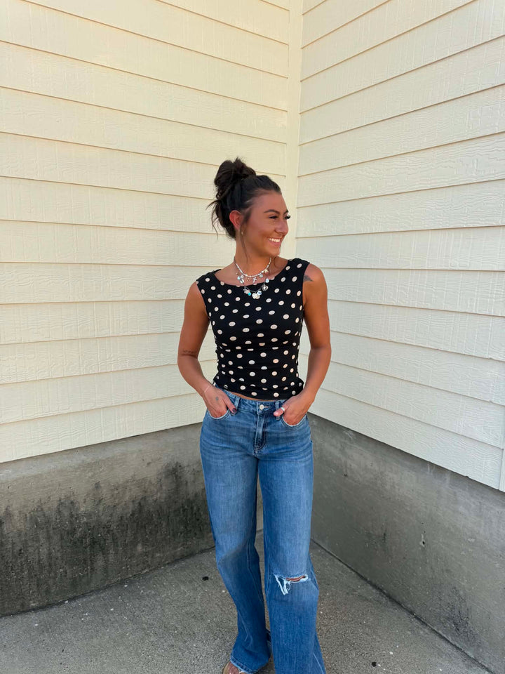 The Sherry Darling Polka Dot Top