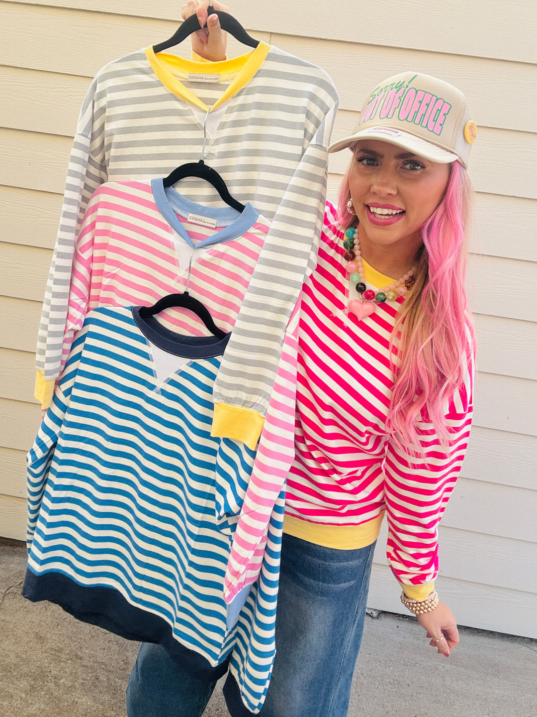 Stripe Into Cozy Pullover