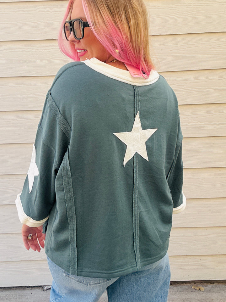 Starstruck Cozy Oversized Top