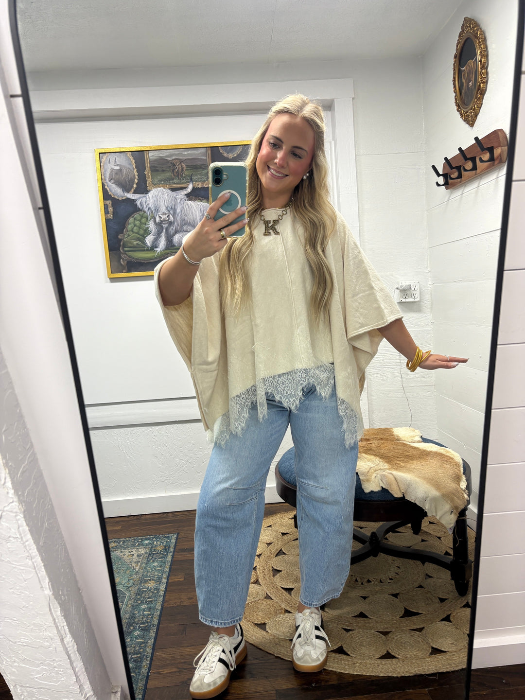 Lace & Lovely Knit Poncho