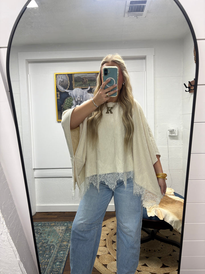Lace & Lovely Knit Poncho