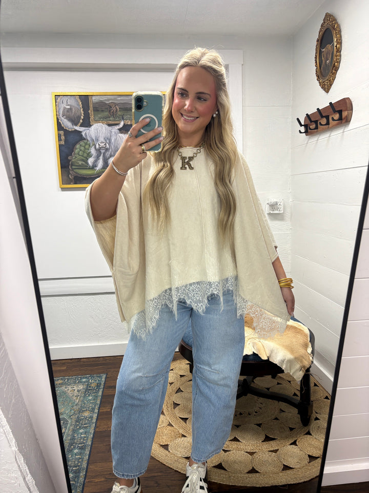 Lace & Lovely Knit Poncho