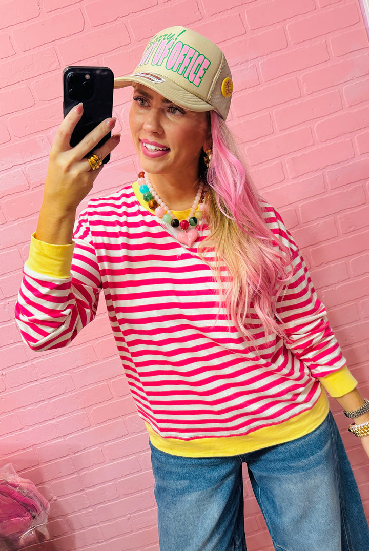 Stripe Into Cozy Pullover
