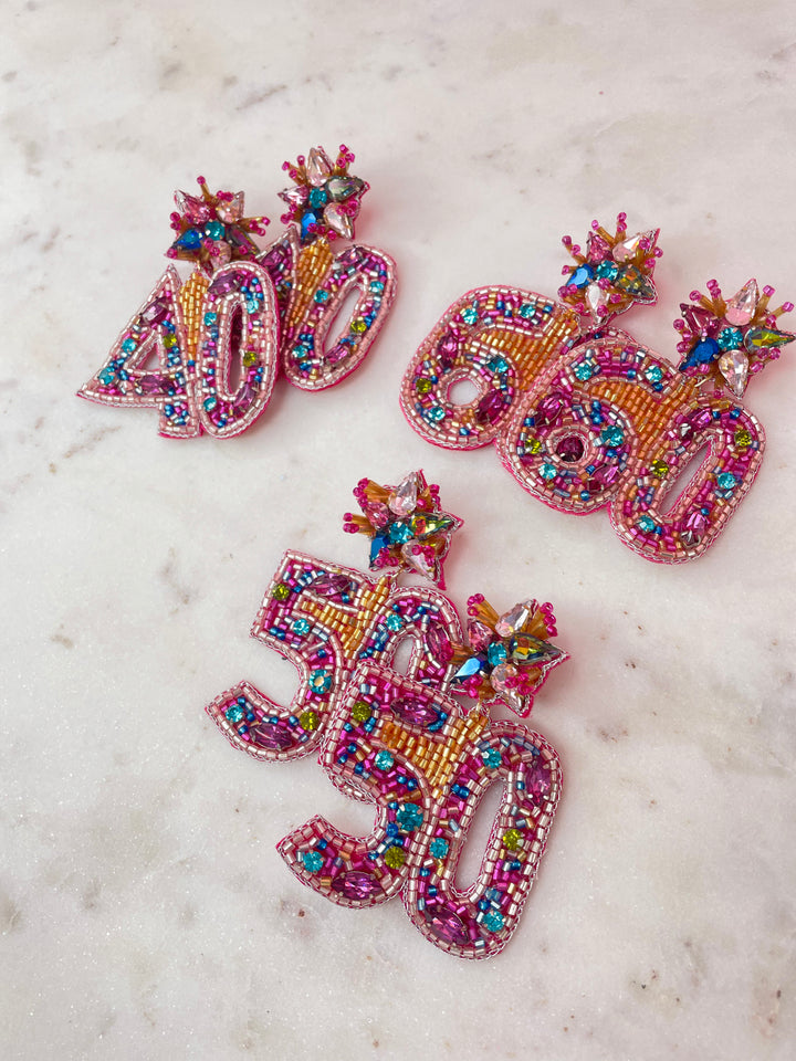 60th Birthday Earrings