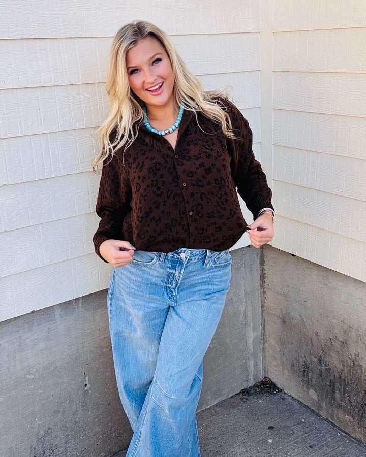 Wild About Cozy Leopard Cardigan