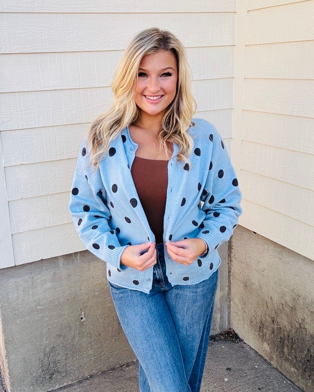 The Callie Polka Dot Cardigan