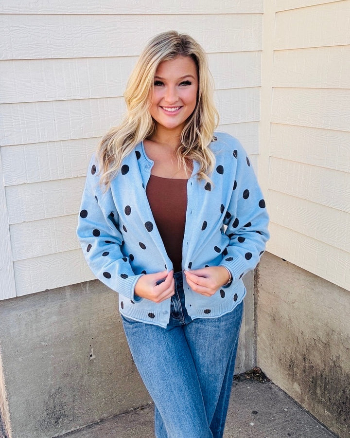The Callie Polka Dot Cardigan
