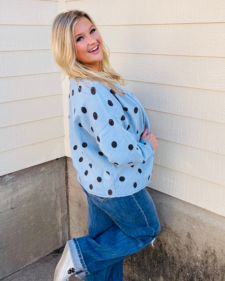 The Callie Polka Dot Cardigan