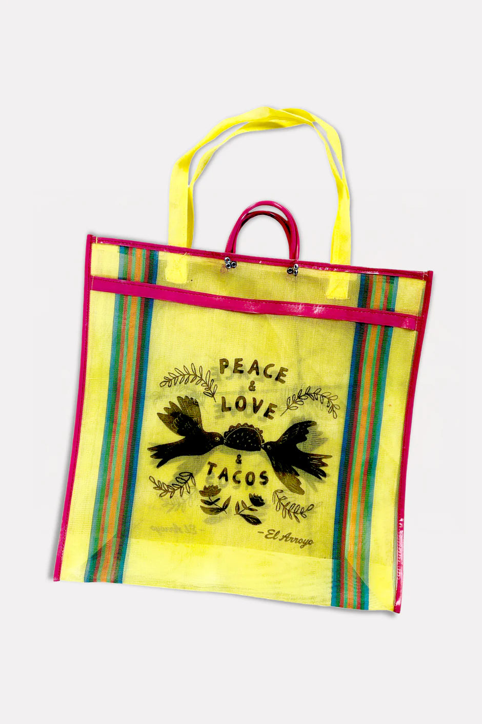 Taco Dove Large Mesh Tote