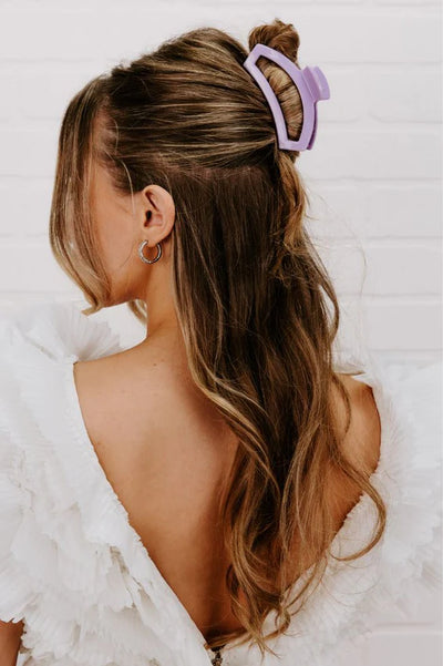 Open Lilac Hair Clip