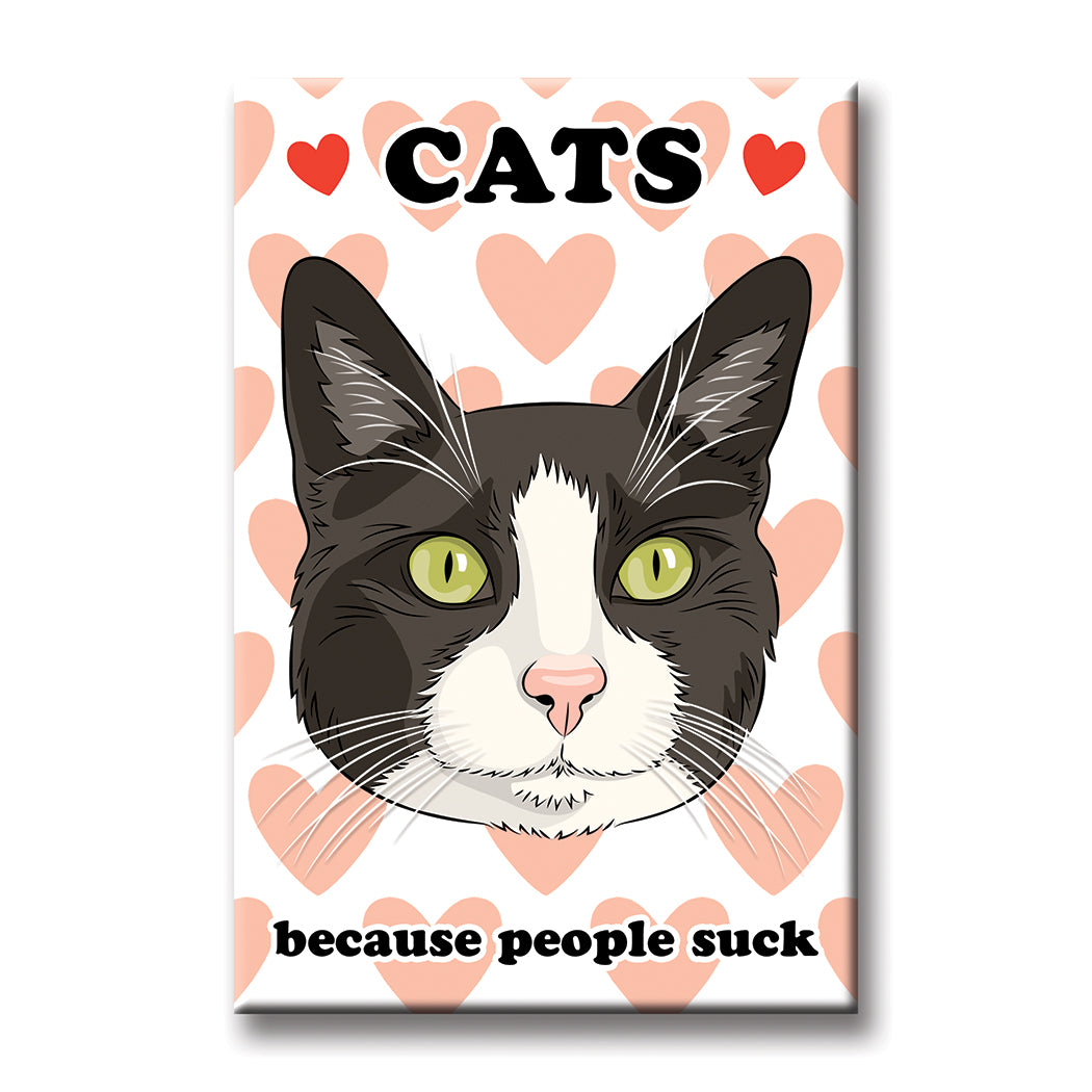 Cats Because People Suck Magnet