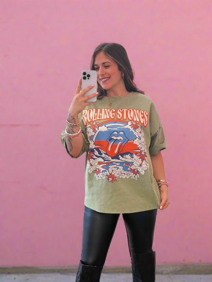 Rolling Stones Licensed Graphic Oversized Tee