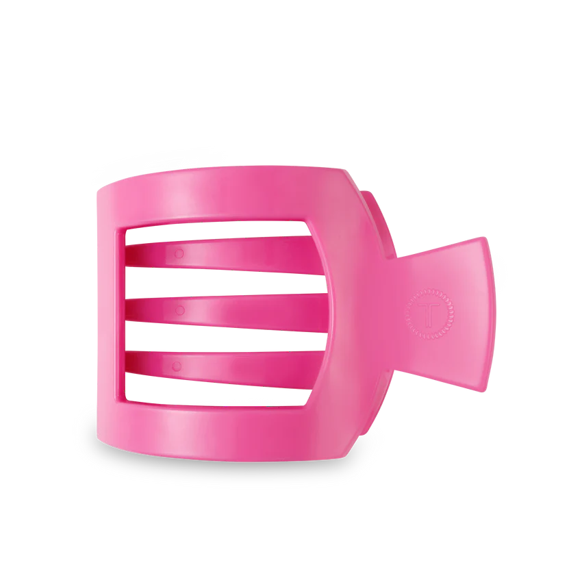 Paradise Pink Flat Square Hair Clip