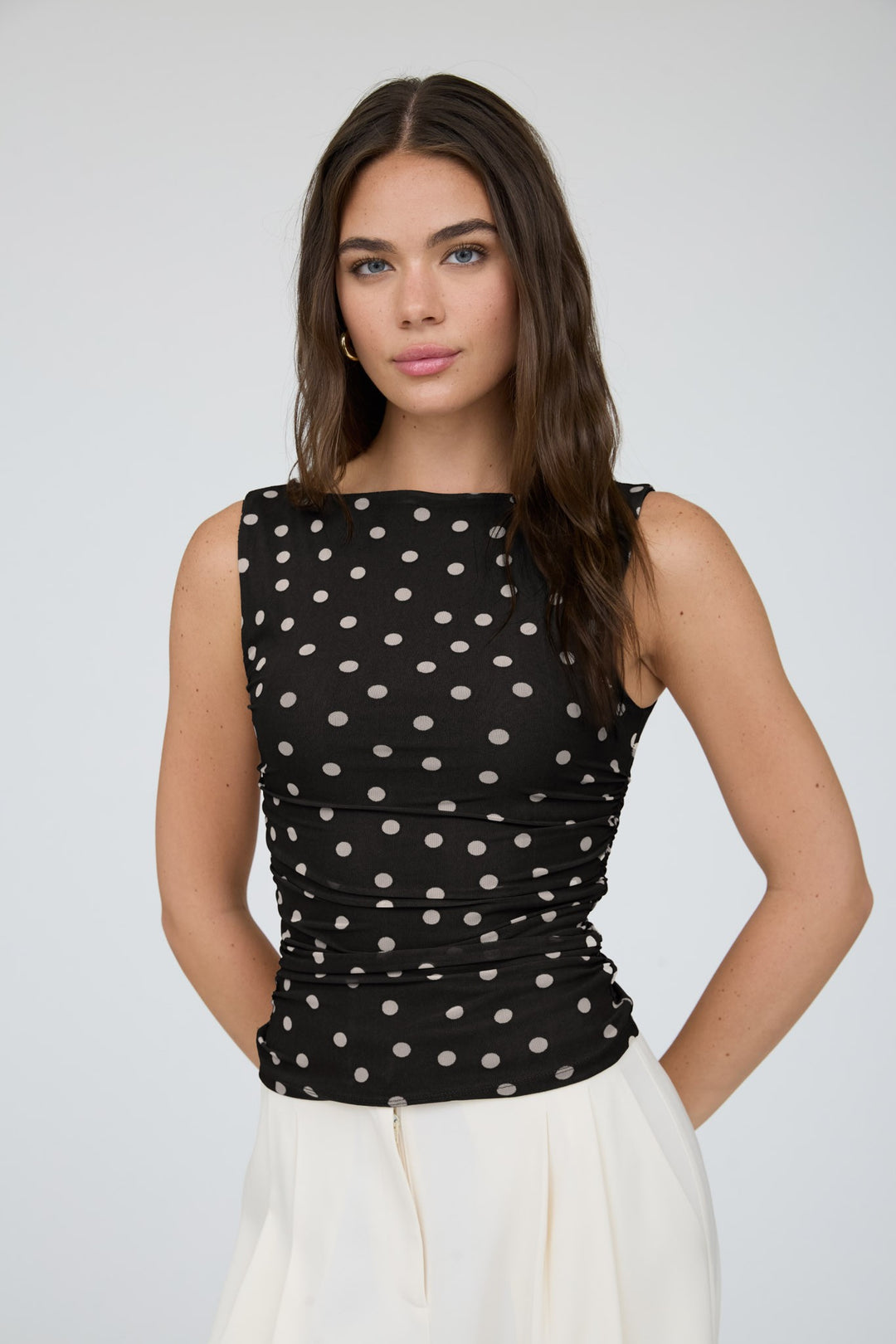 The Peyton Polka Dot Top