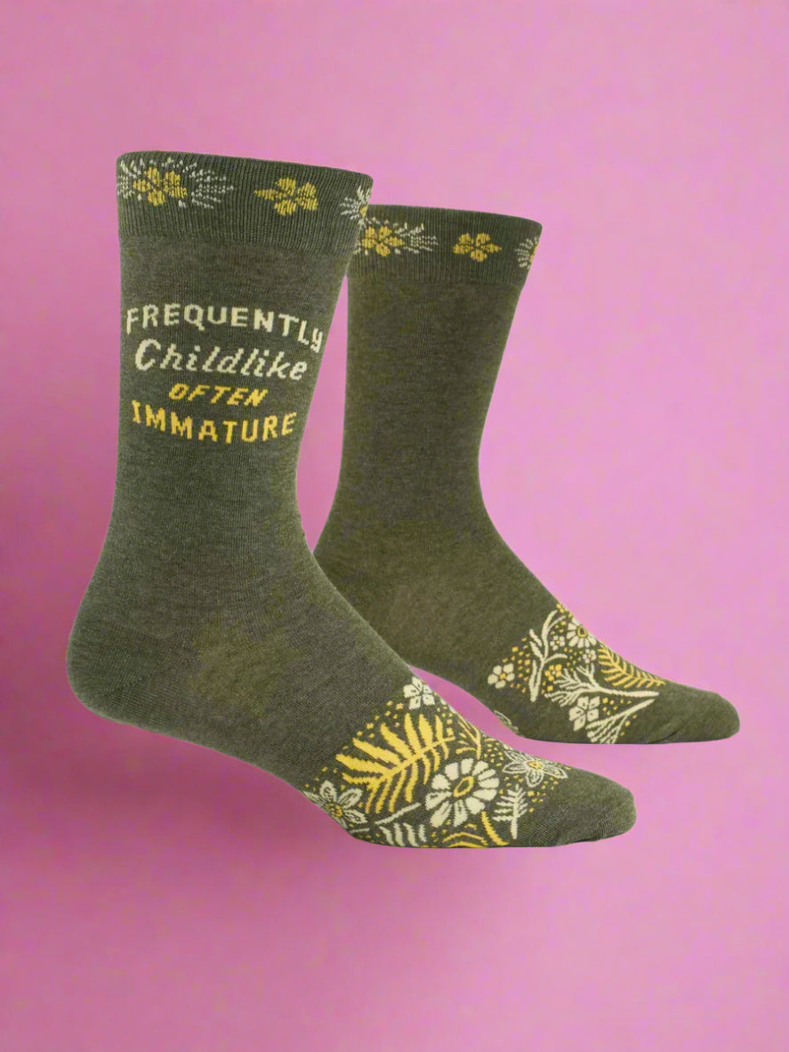 Frequently Childlike Often Immature Men's Socks