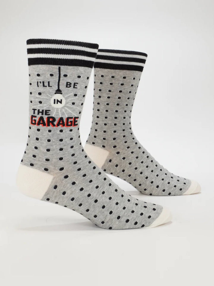 I'll Be In The Garage Men's Socks