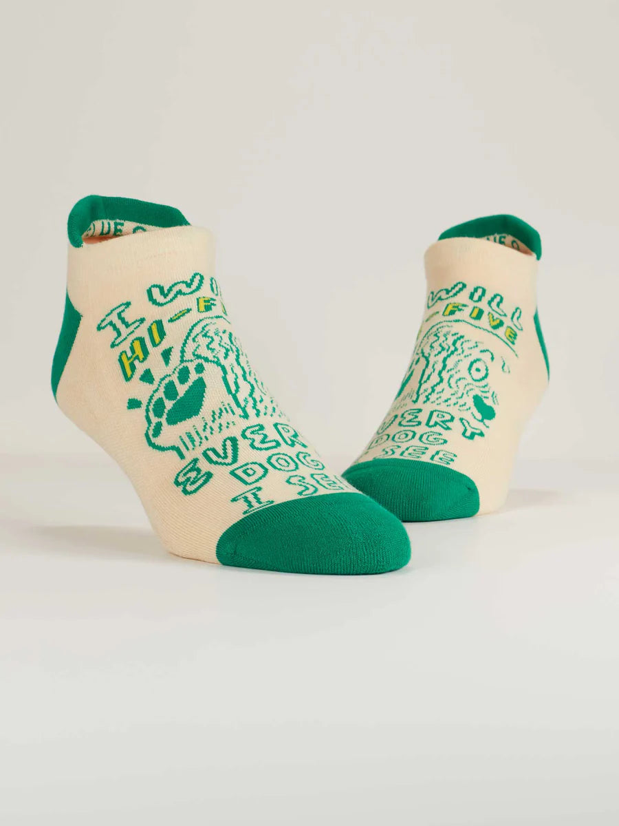 I Will Hi-Five Every Dog Sneaker Socks