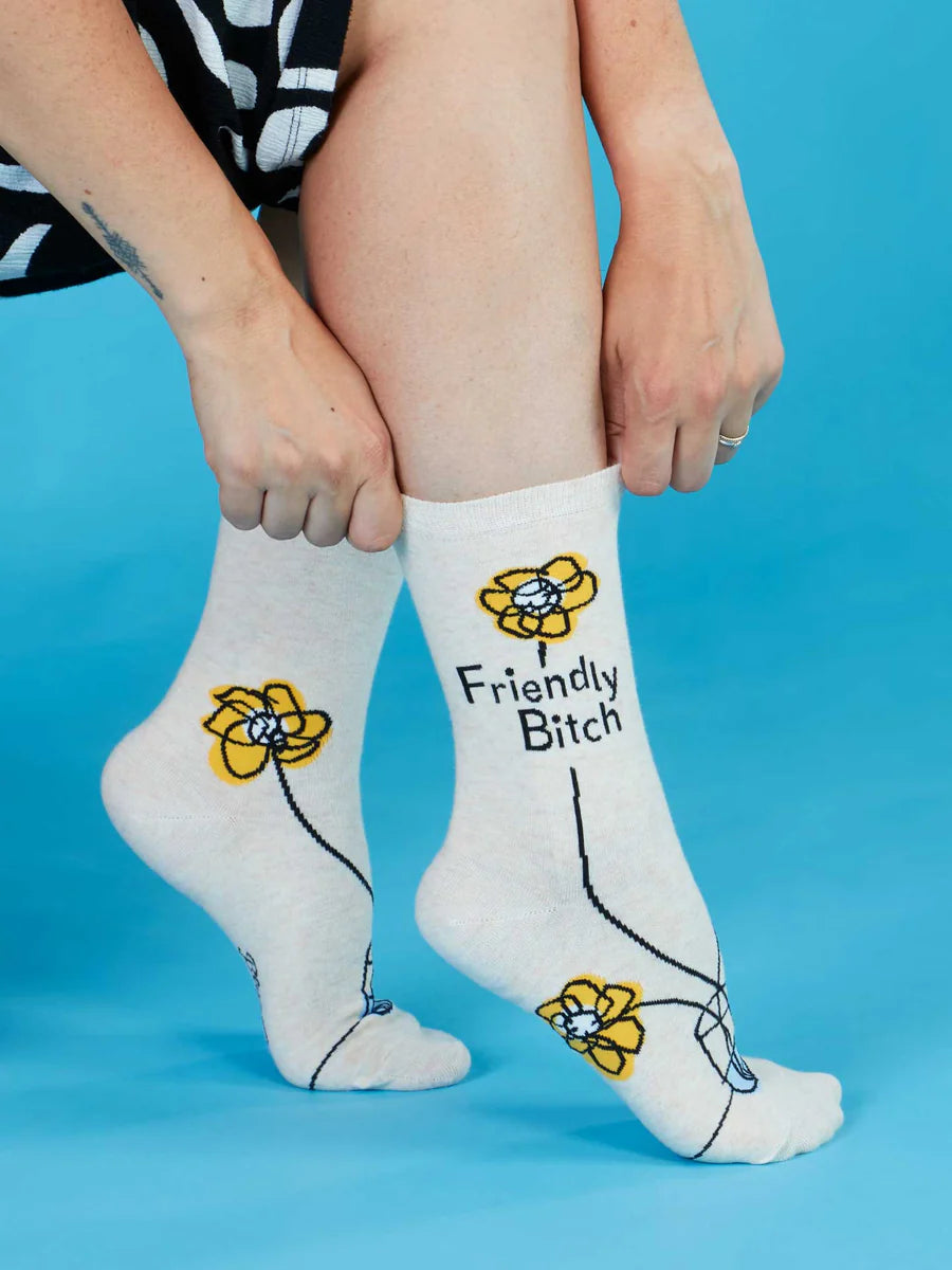 Friendly Bitch Crew Socks